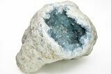 Sky Blue Celestine (Celestite) Crystal Geode - Madagascar #210377-4